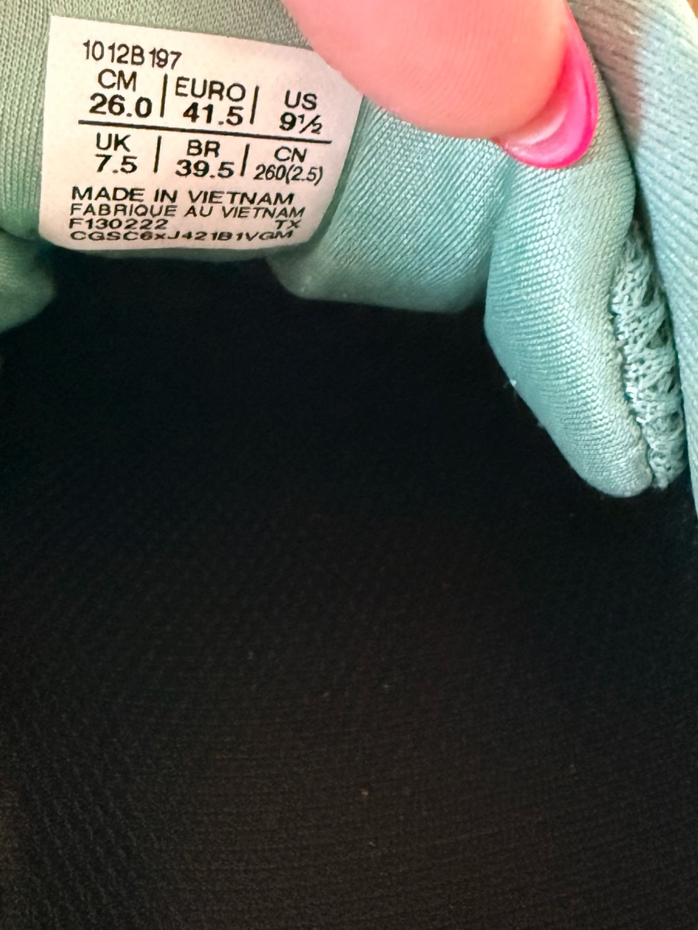 ASICS Women's Aqua/Teal Running Shoes - Lightweight Support 9.5 - Picture 4 of 5